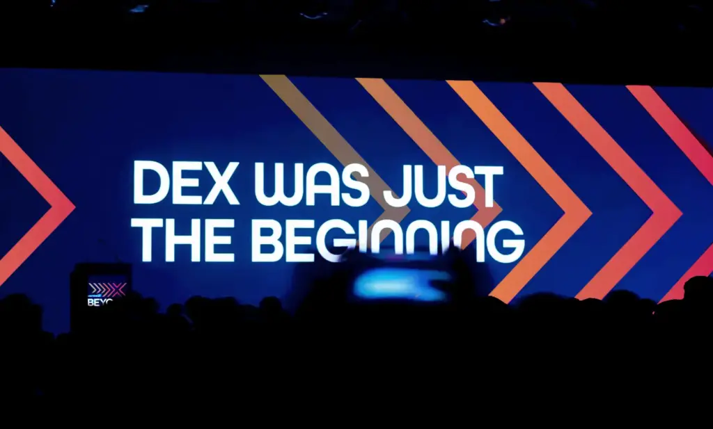 DEX WAS JUST THE BEGINNING shown on event screen.
