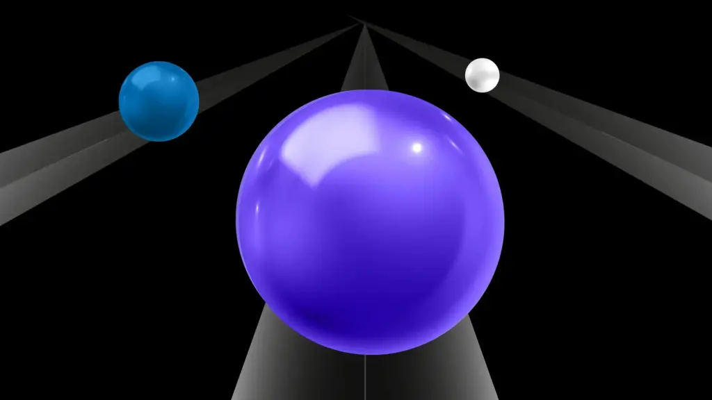 Large 3d ball coming towards you.