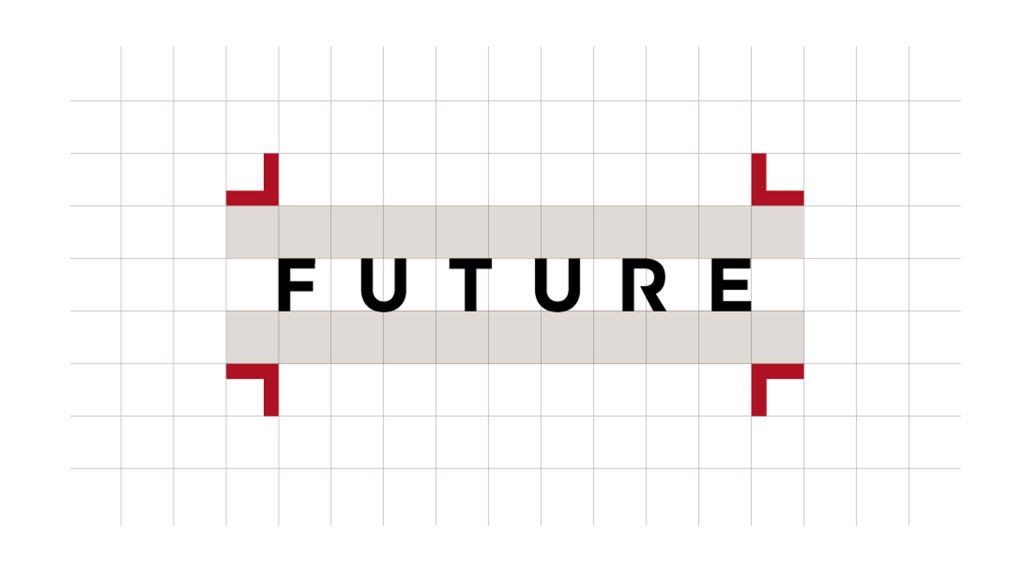 Future logo on grid.