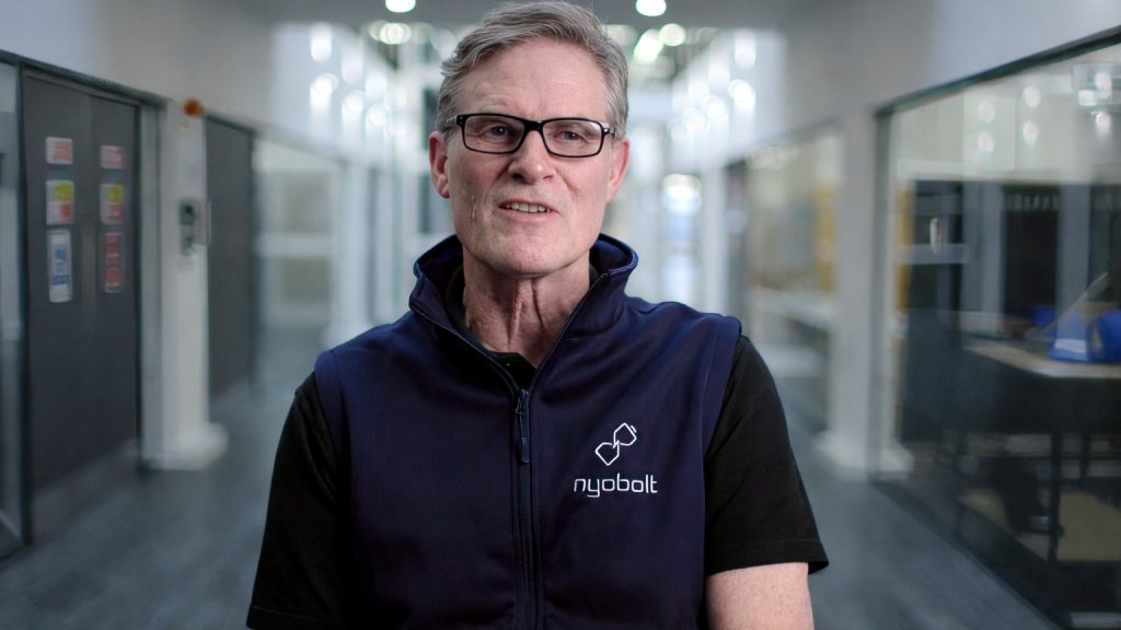 Person in Nybolt uniform.